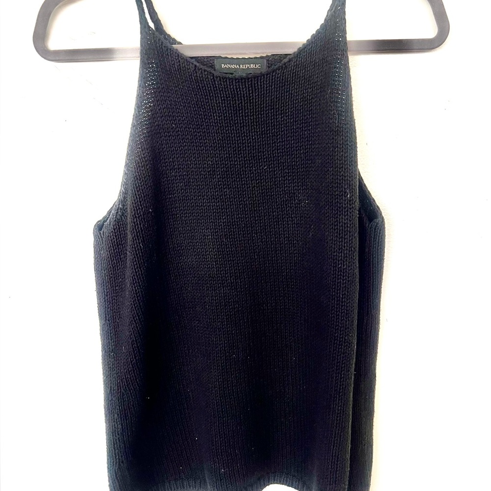 Banana Republic Black Knit Tank Top